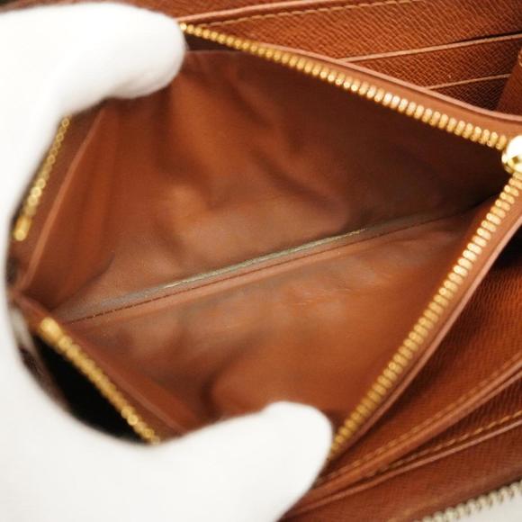 LOUIS VUITTON Long Wallet Monogram Zippy M60017 Brown Men's Women's - Picture 7 of 10